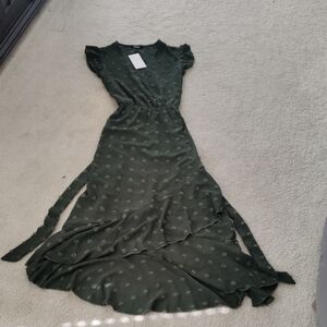 Chic Olive Midi Dress